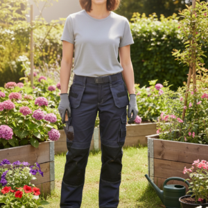 Groothandel Grijs Multi-Pocket Werkbroek met Lycra Stretch