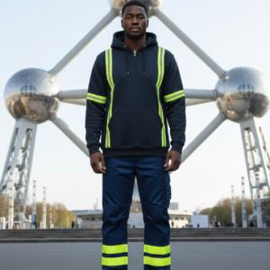 Groothandel Half-Zip Hoodie | Navy Blauw