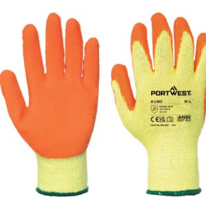 Groothandel A150 - Klassieke Latex Griphandschoen Oranje