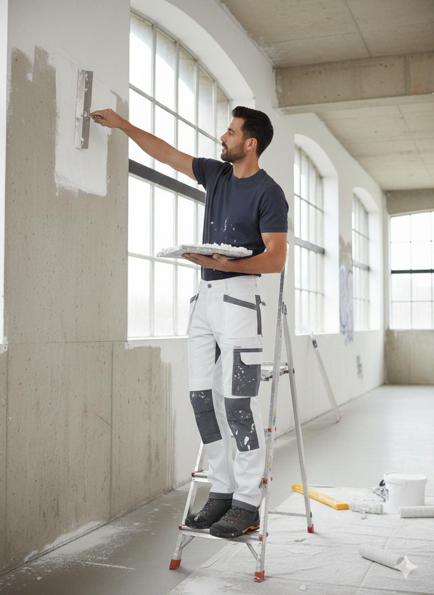 Groothandel Wit Multipocket Werkbroek - Afbeelding 2