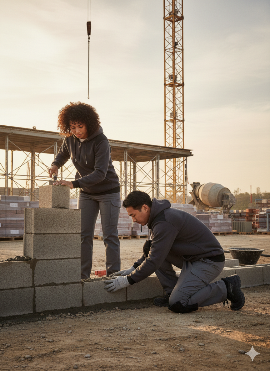 Groothandel Werkkleding Hoodie met half rits – Antraciet Grijs - Afbeelding 2